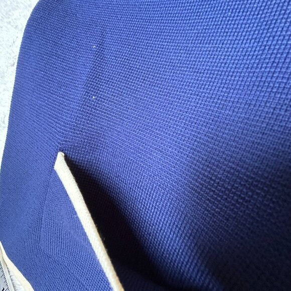 Vintage Knits By Tally Wool Classic Collared Sweater Size 14 Blue White - Picture 5 of 9